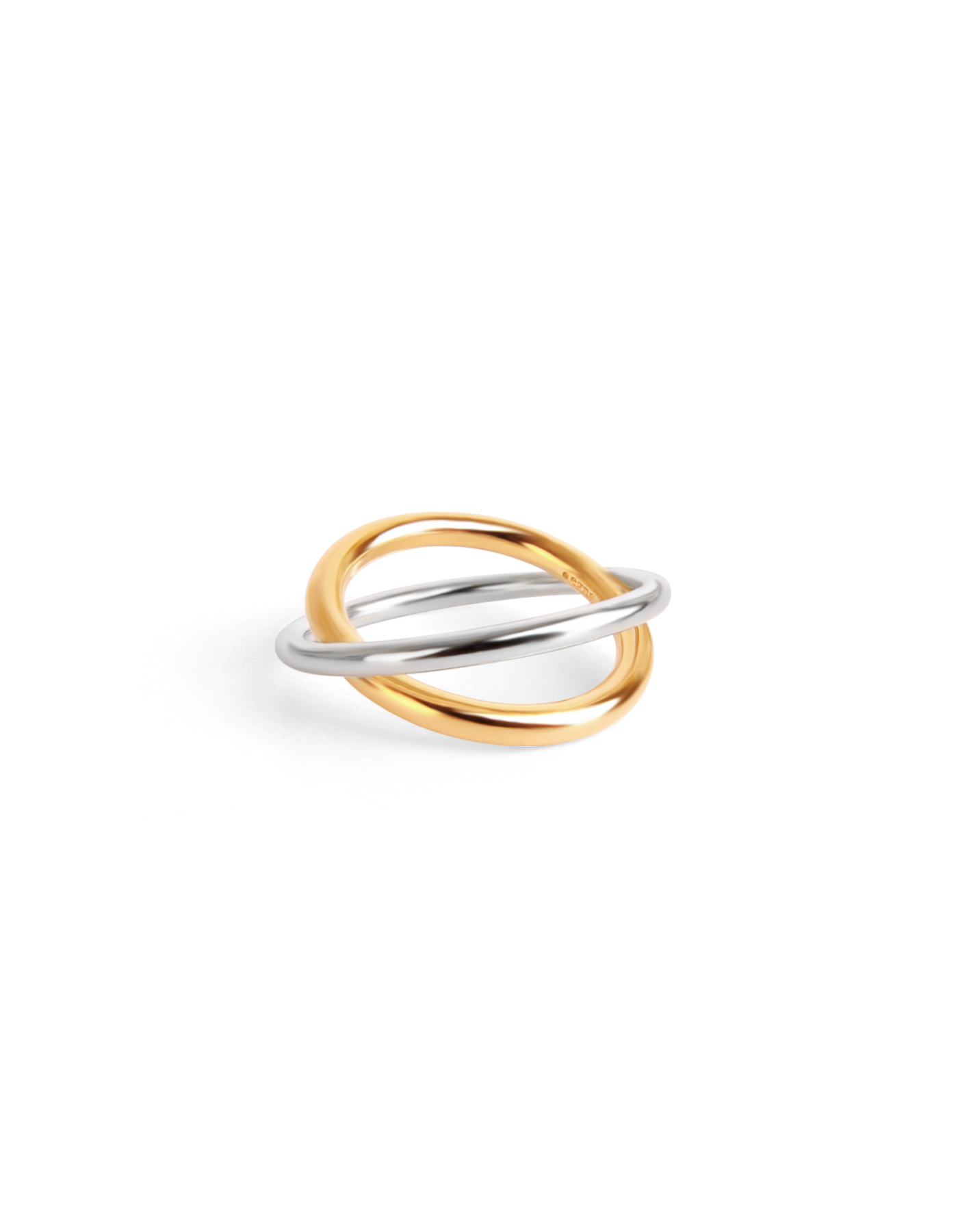 Two-Tone Cross Ring