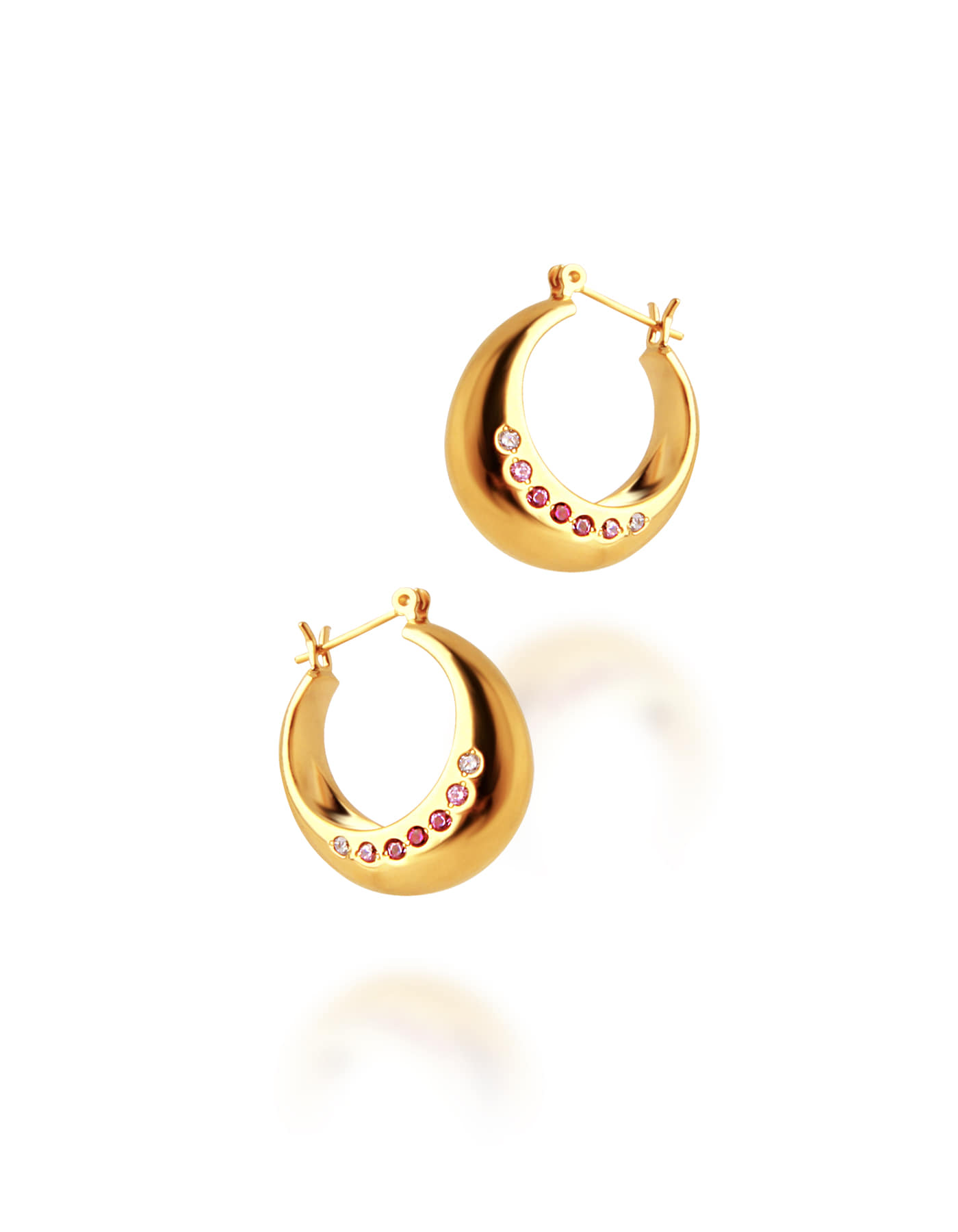 Colored Crescent Hoops