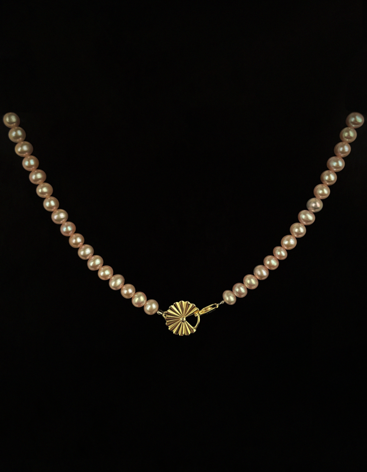[한정수량] 4.5mm Sona Rose Pearl Necklace
