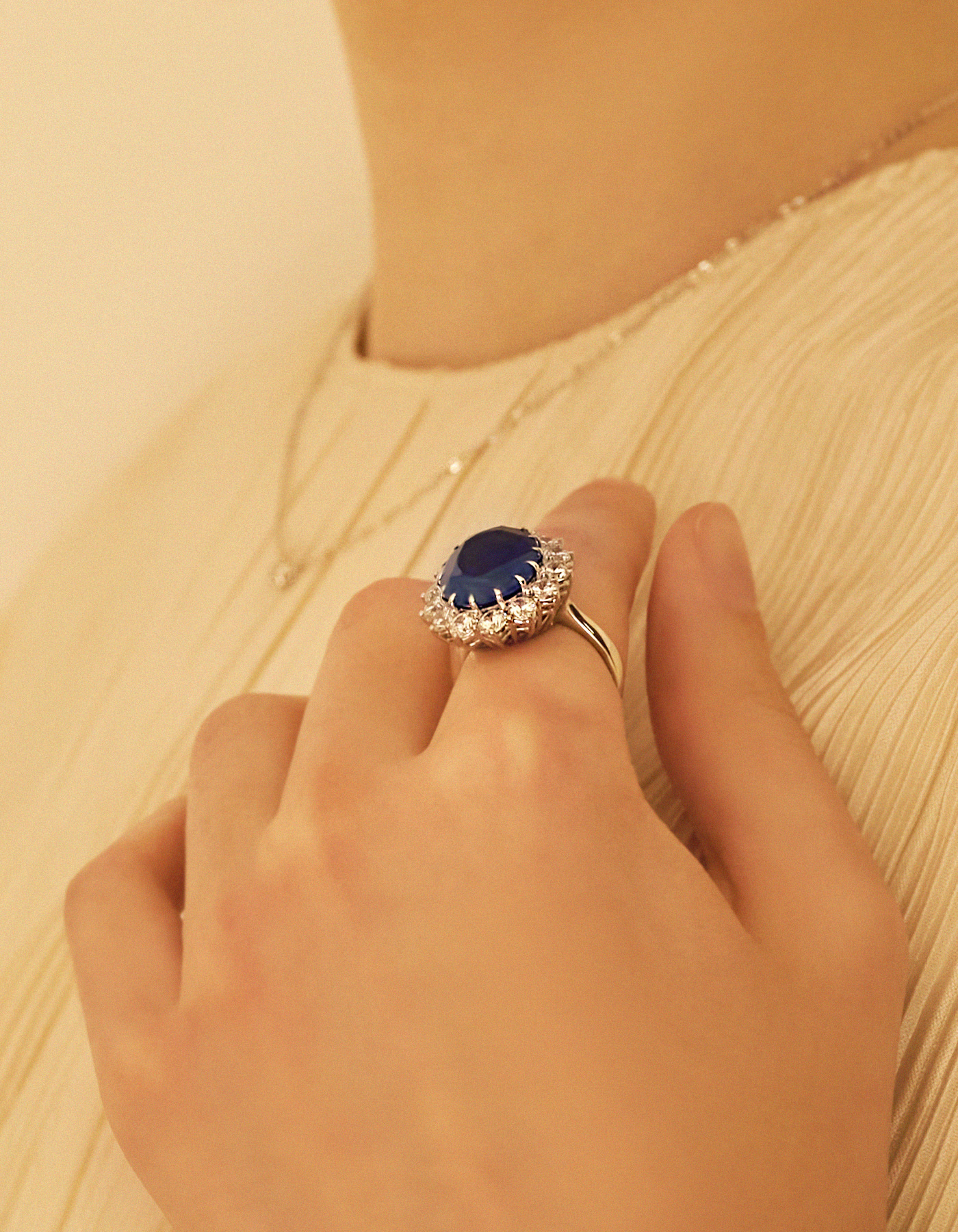 Blue Sapphire Royal Ring
