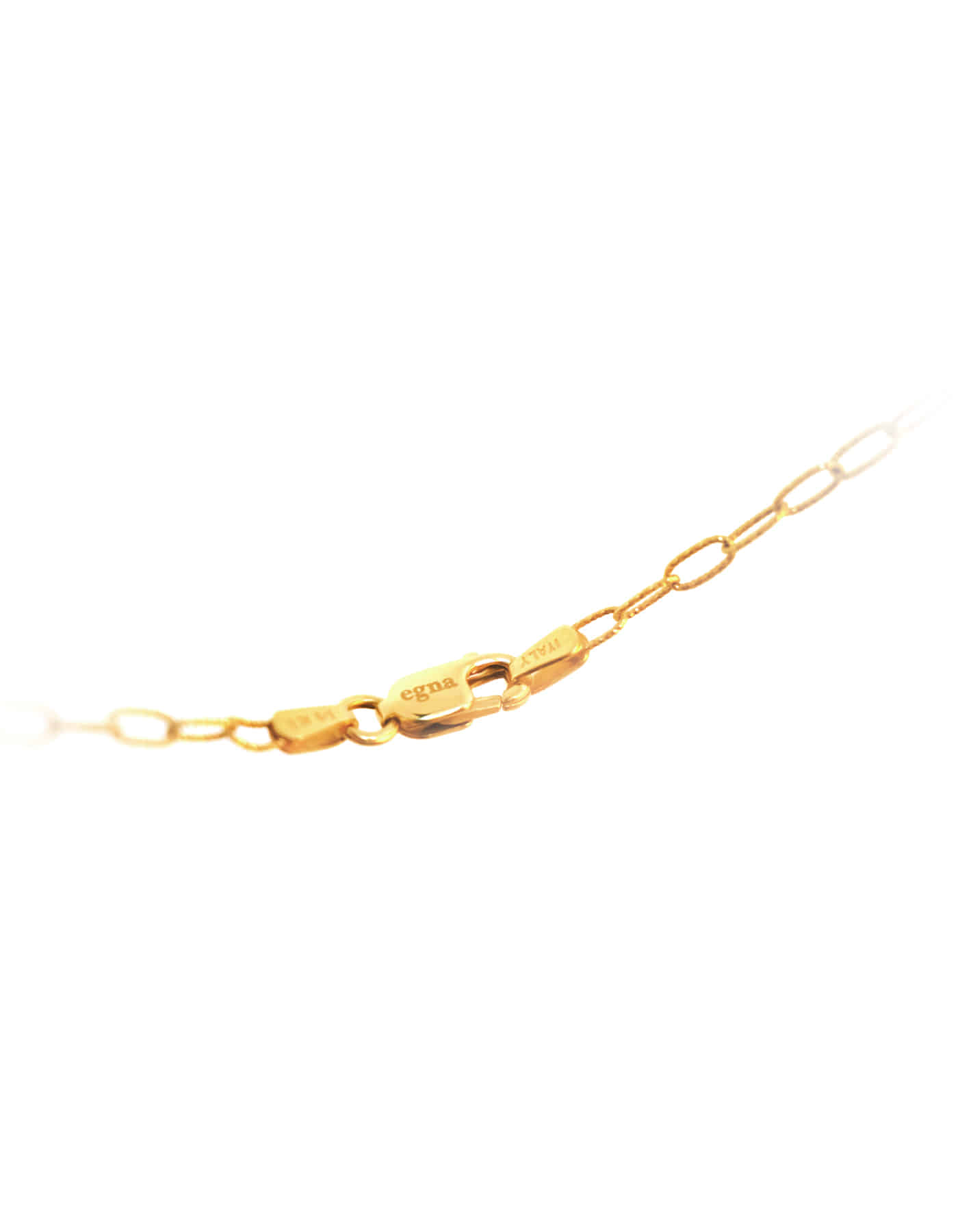 14k Glitter Texture Chain Necklace