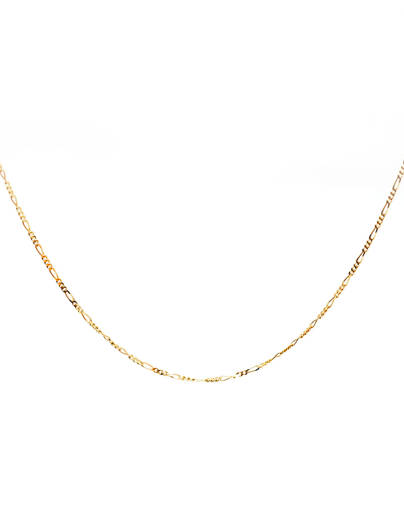 [925] Small Figaro Chain Necklace