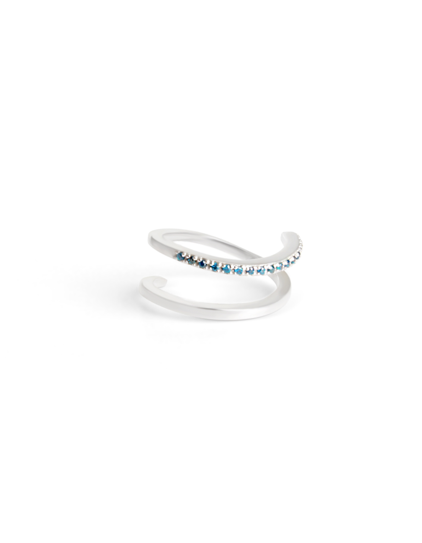 Blue Spiral Ring